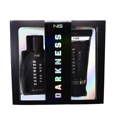 NG Coffret cadeau pour homme, eau de toilette 100 ml et gel douche 100 ml, Ténèbres