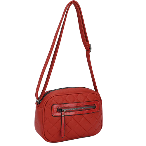 Sac bandoulière matelassé rouge