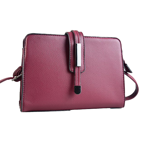 Sac bandoulière couleur rouge bordeaux